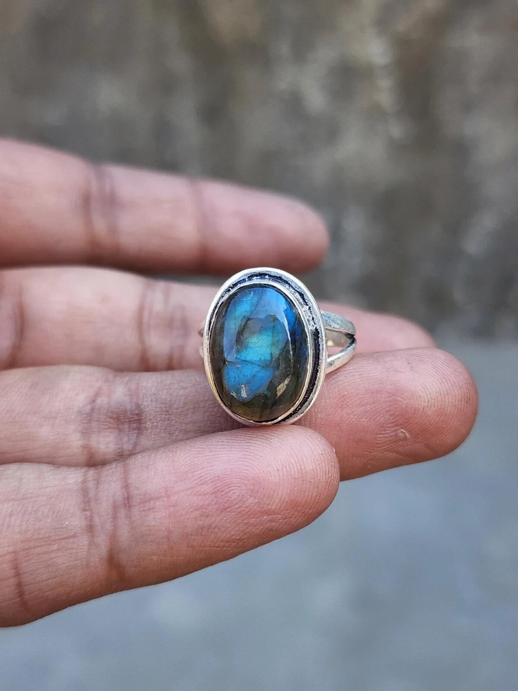 Labradorite Ring, 925  Silver Ring, Statement Ring, Boho Ring, Statement ring