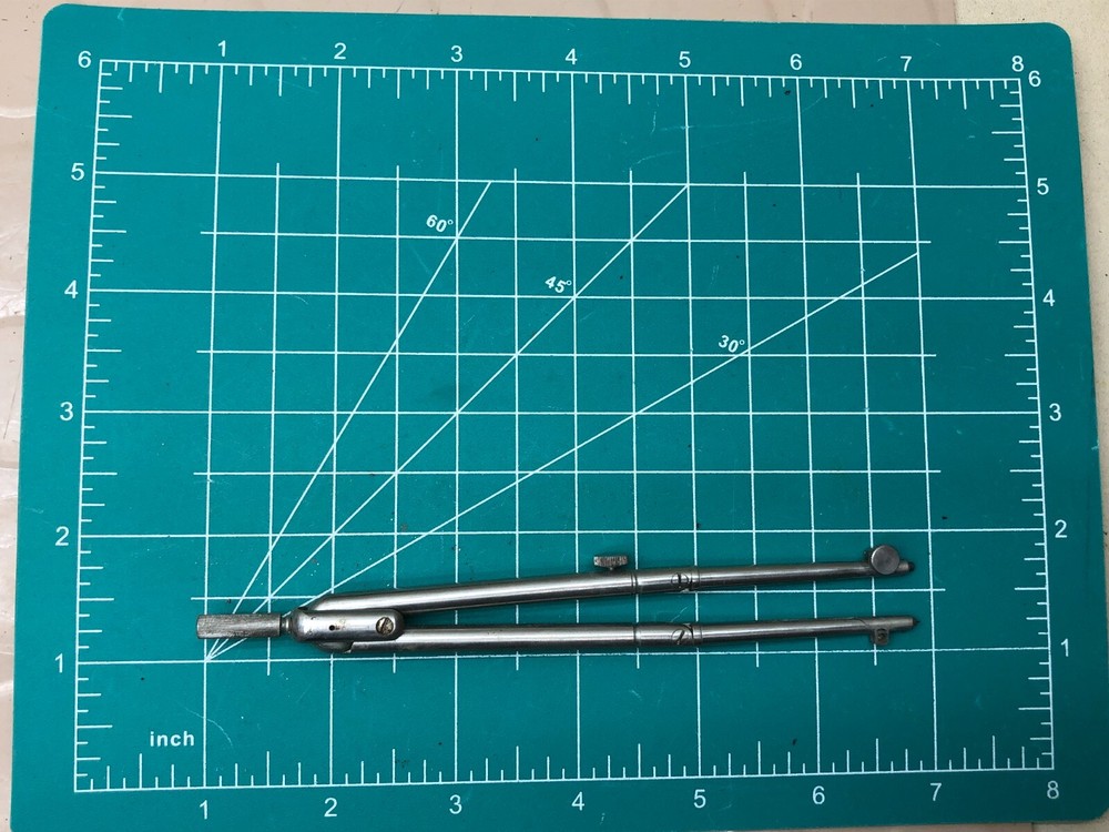 Vintage Keuffel & Esser K E Drafting Tool Compass