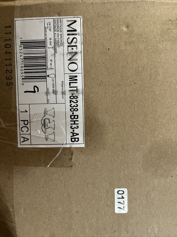 Miseno MLIT-8238-BH3-AB Bathroom Light