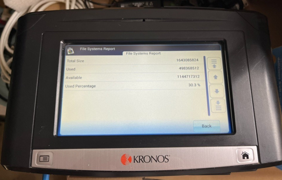 Kronos 8609100-007 InTouch 9100 Time Clock tested