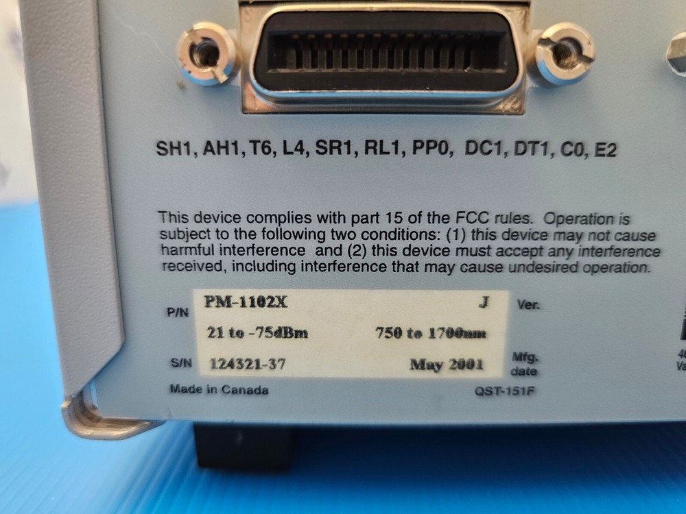 EXFO PM-1102X PM-1100 Optical Power Meter