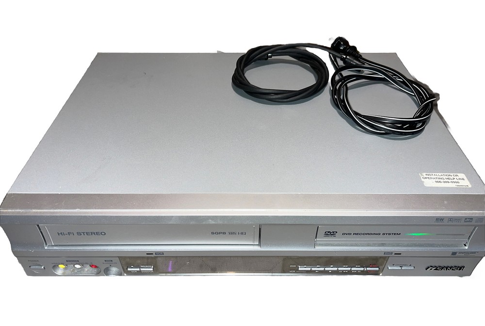 Sansui DVD/VHS Player Recorder SQPB Tested/no Remote/spatializer VRDVD5000B