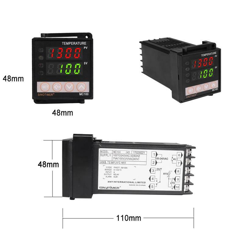 0-10V Analog Output Thermocouple Digital PID Temperature Controller Thermostat