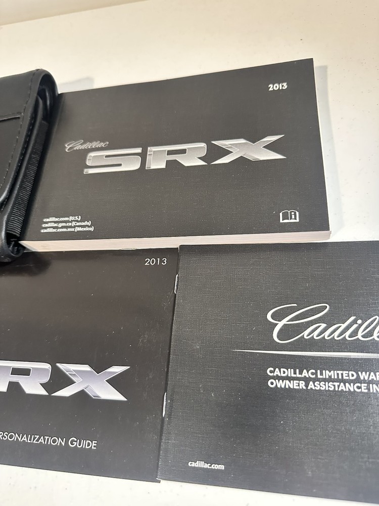 2013 Cadillac SRX Owner's Manual Set