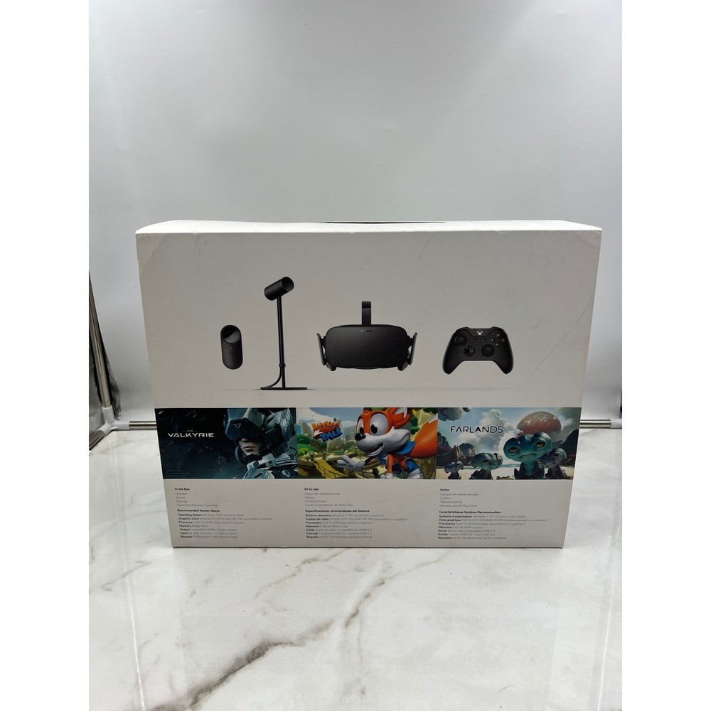 Oculus Rift VR Headset System with Xbox One Controller and Sensor Black