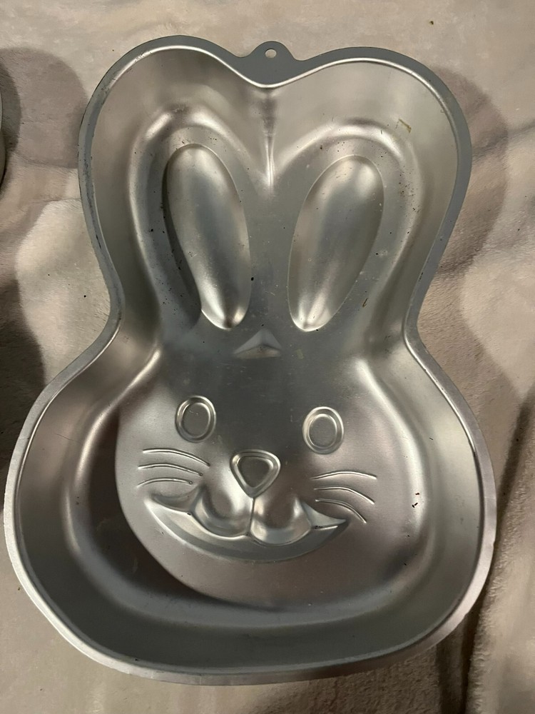 Two Bunny Head-Shaped Cake Pans & Five Egg-Shaped Cake pans