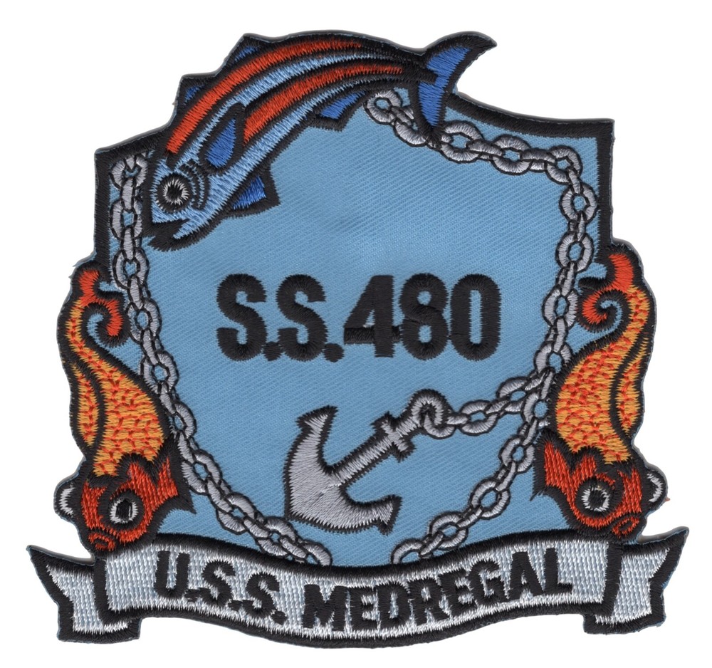 SS-480 USS Medregal Patch - Version A