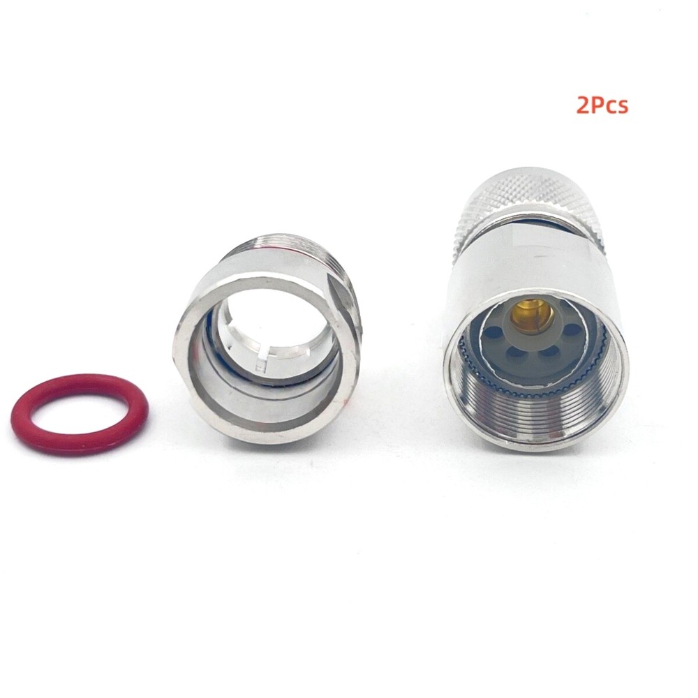 2Pcs Professional UHF Connector For 1/2" Corrugated Coaxial Cable Installation