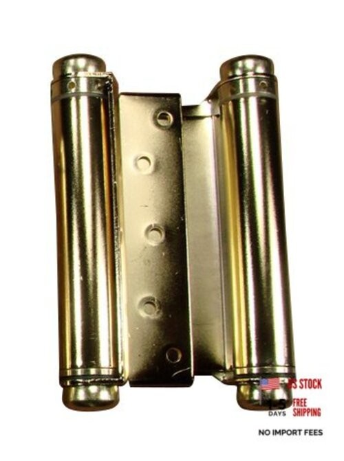 Adjustable Double Action Spring Hinge, Saloon, Swinging or Cafe 6 Inch Brass