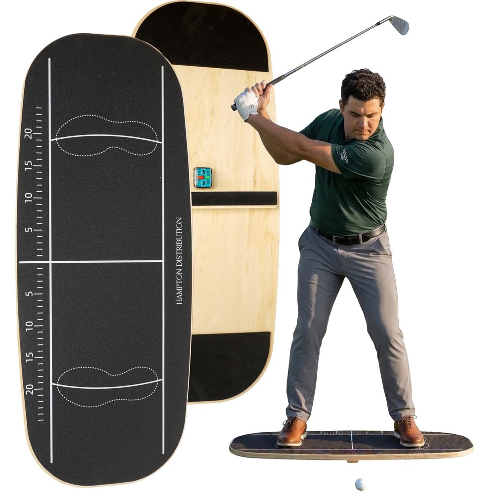 Golf Pressure Plate with Bottom Button Prompt Sound Function, Solid Wood Golf