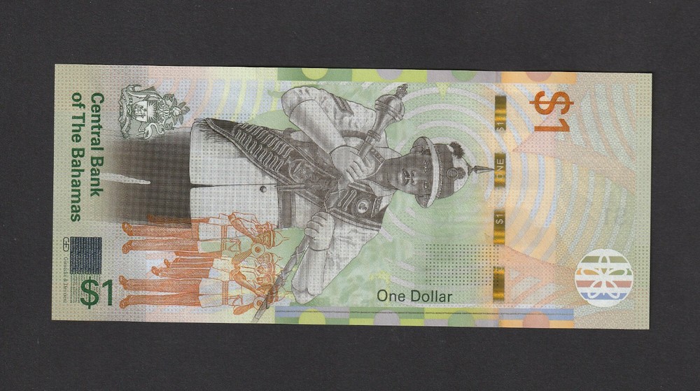 Bahamas $1 Dollar (2017) P77r Replacement Z banknote - UNC