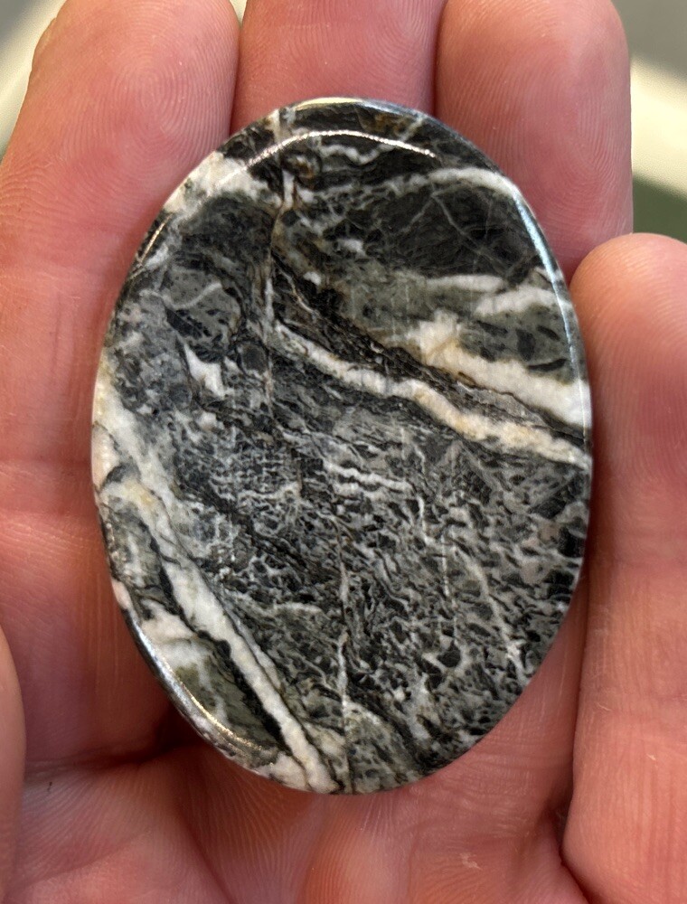 Green marble Worry Stone