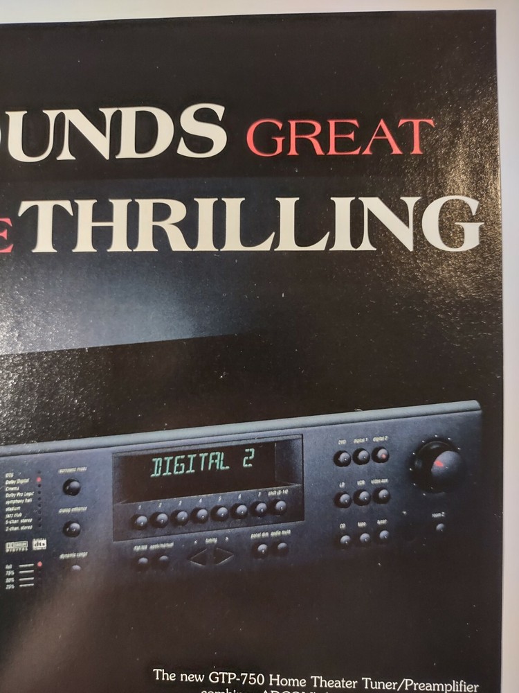Adcom Sounds Great More Thrilling Original Print Ad