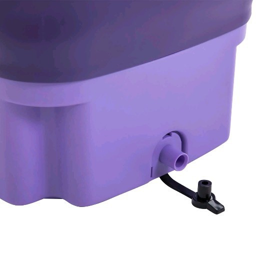 Portable Mini Washing Machine Foldable Multi-Functional w/Drainage Basket PURPLE