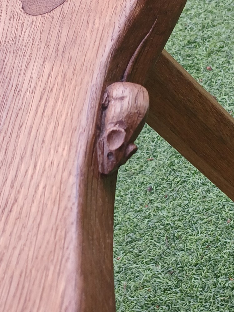 Robert Thompson 'The Mouseman' Stool Pre 1930s Vintage