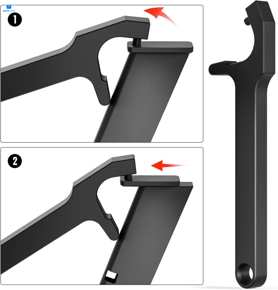 2-in-1 Tool Kit for Glock, Front Sight Remove Magazine Disassembly Black