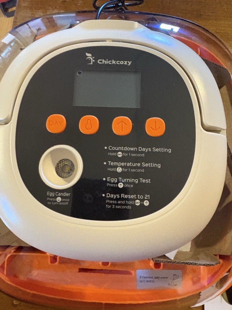 Chickcozy 25 Egg Incubator with Candler and Countdown Feature