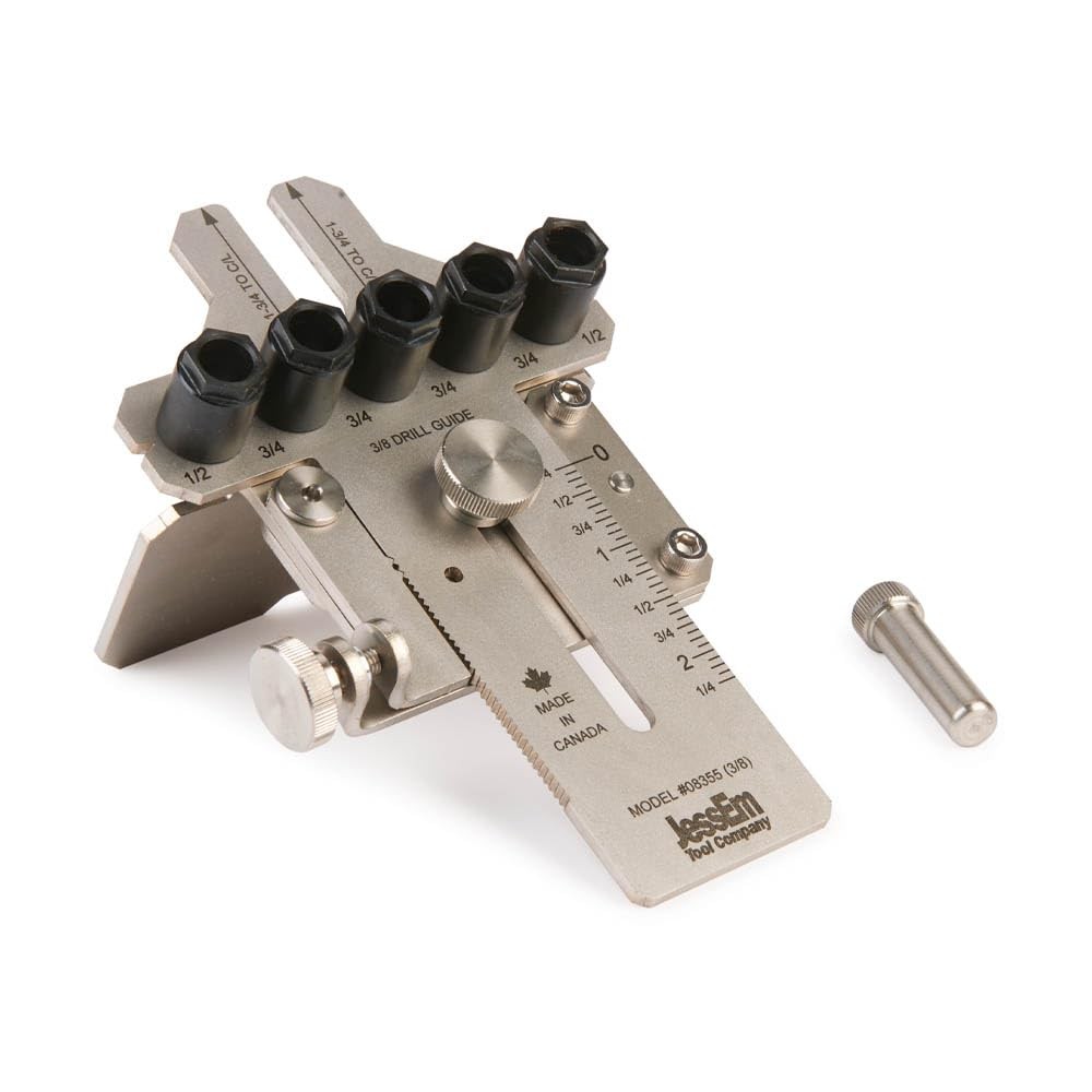 08355 3/8 Stainless Dowelling Jig with Angle