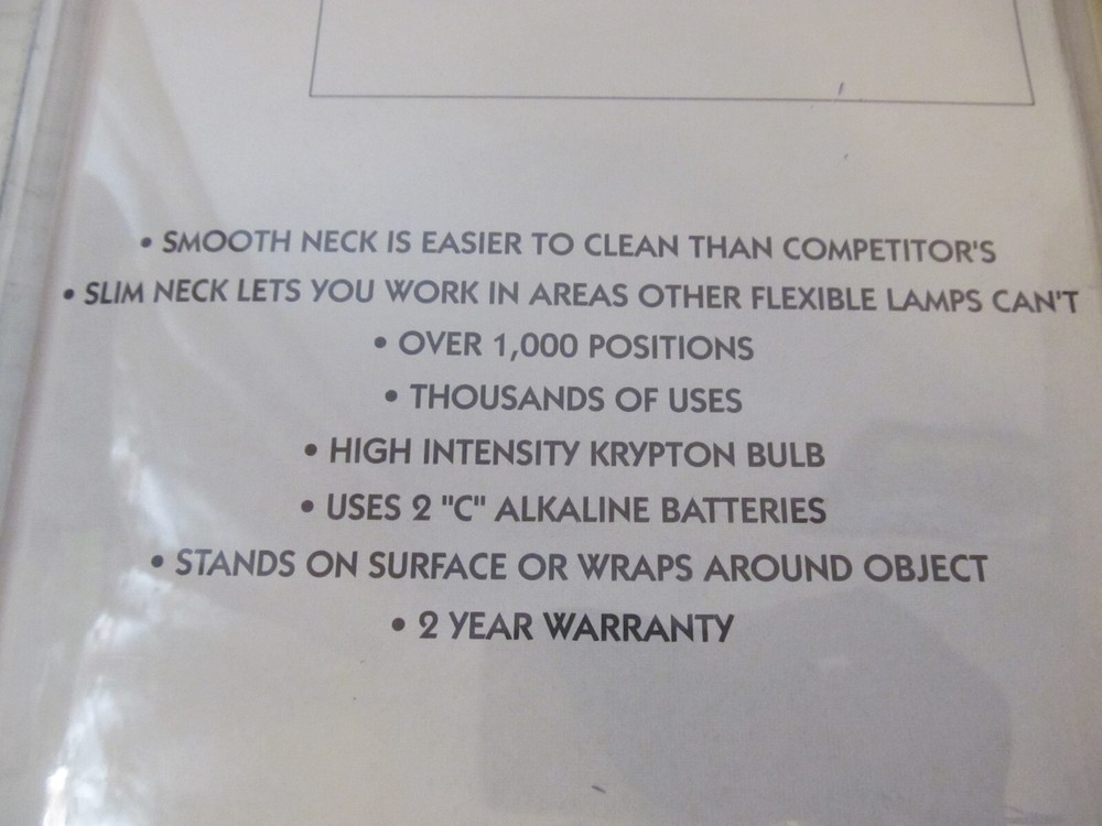 Maxam Flex Lamp with High Intensity Krypton Bulb, Battery Operated