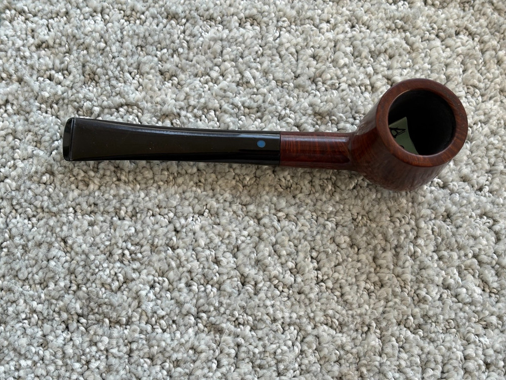 OLE JANSEN BRIAR 1950'S BILLIARD BLUE DOT STEM AR