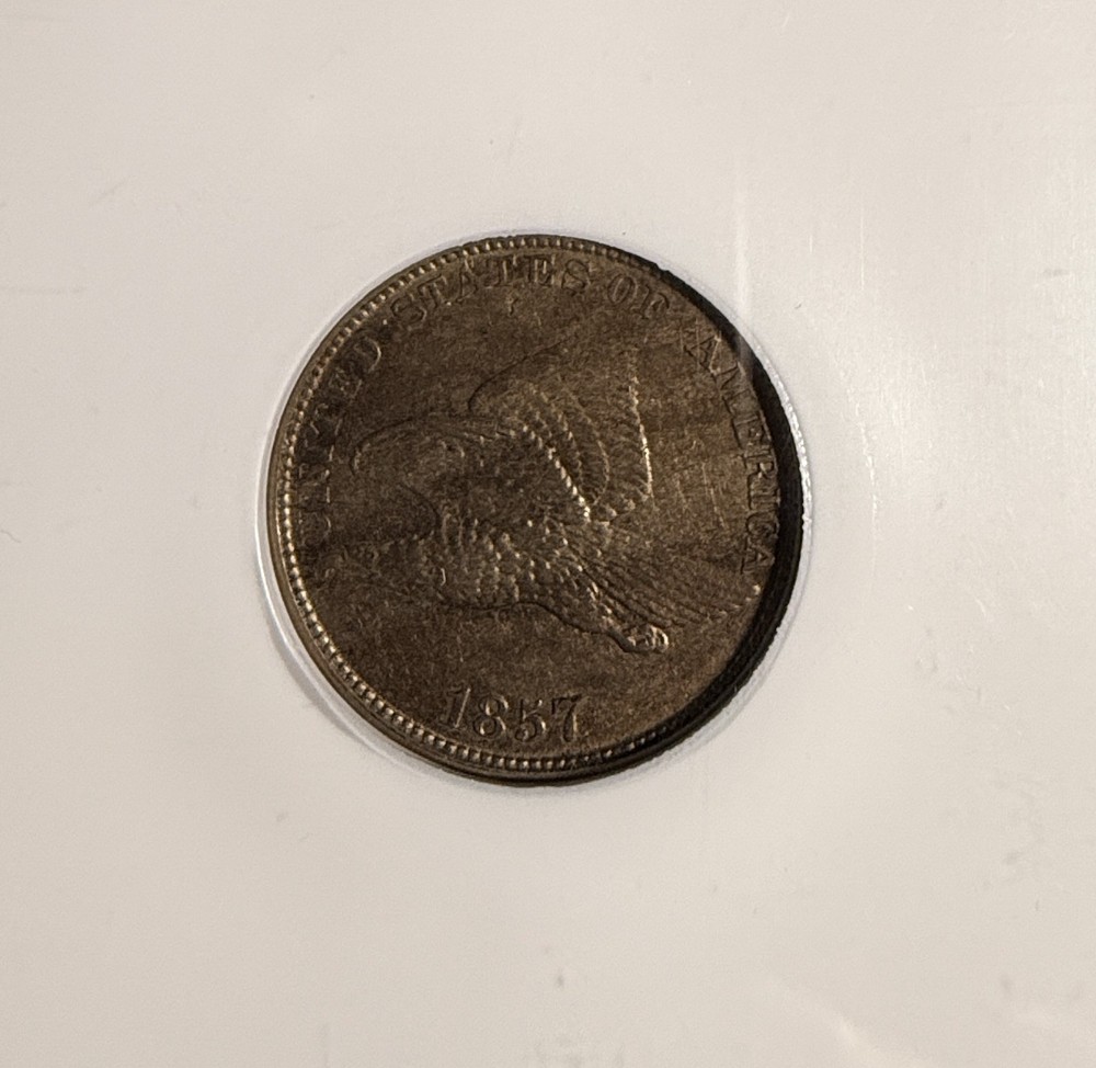 1857 Flying Eagle Cent, MS61 NGC (16016)