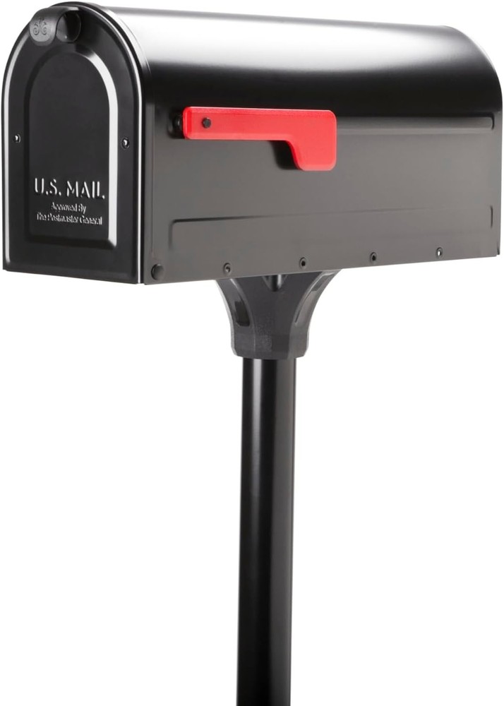 7680B-10 MB1 Mount Mailbox and In-Ground Post Kit, Medium, Bl