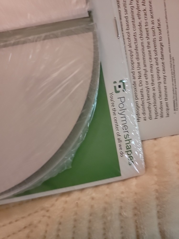 2 Sets Clear Support Feet For 1/4” Panel Protective Shield 2pk Polymer Shapes