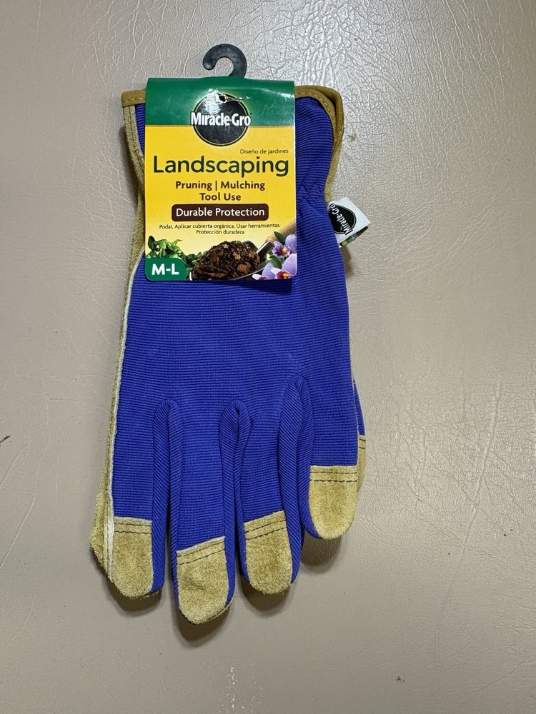 Miracle-Gro Women's Durable Protection Landscaping Gloves, Medium/Large