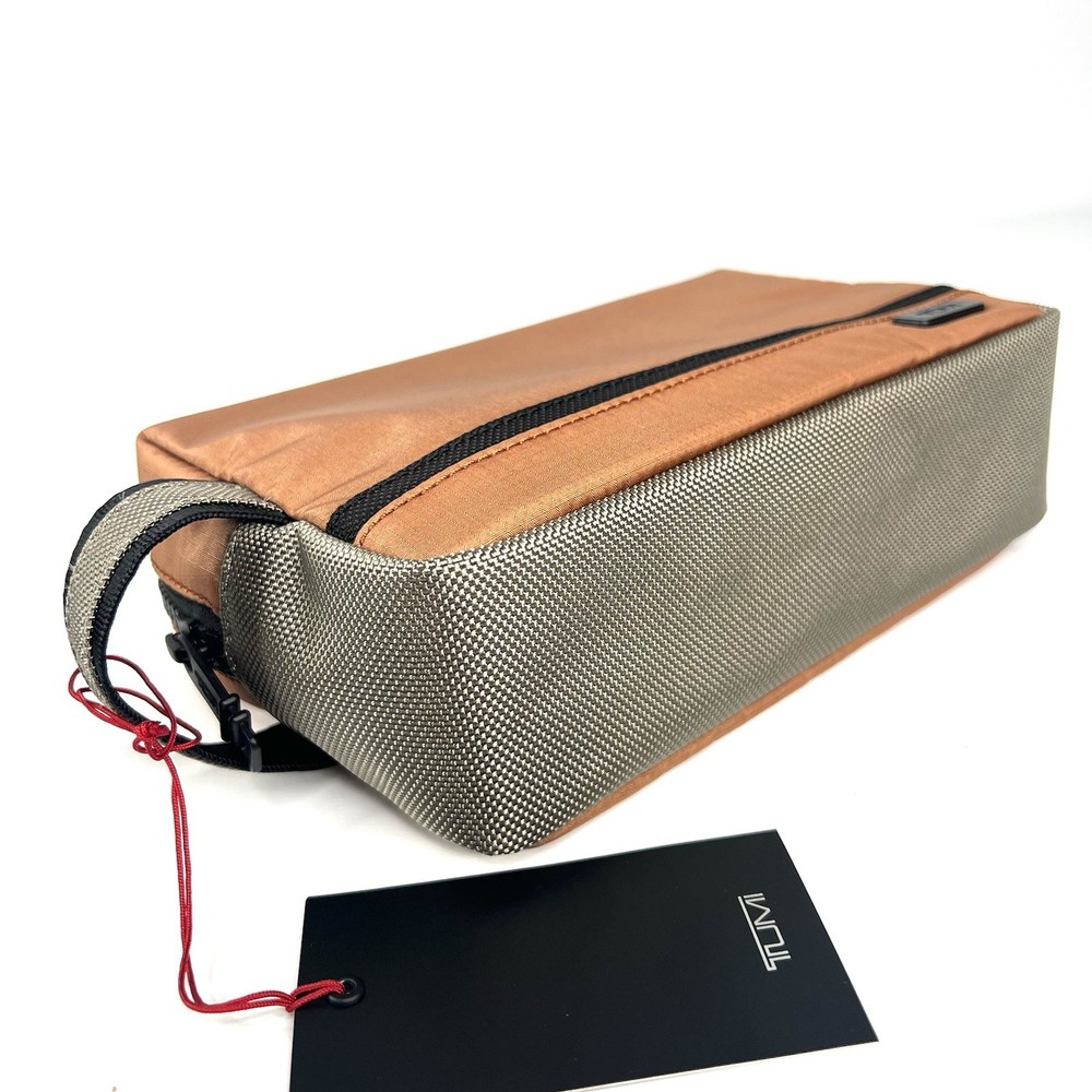 TUMI Travel Kit Medium Accessory Pouch Cider Sand