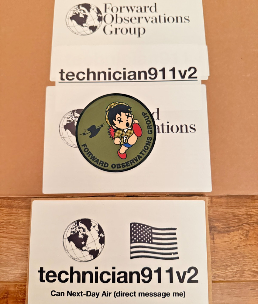Forward Observations Group RUN Drone Kamikaze Sticker