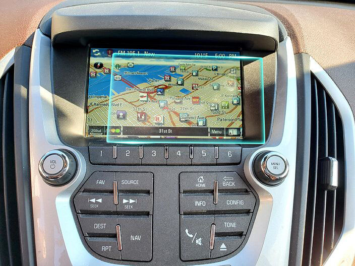 Crystal Clear Screen Protector for 2015 GMC Terrain Vehicle Navigation