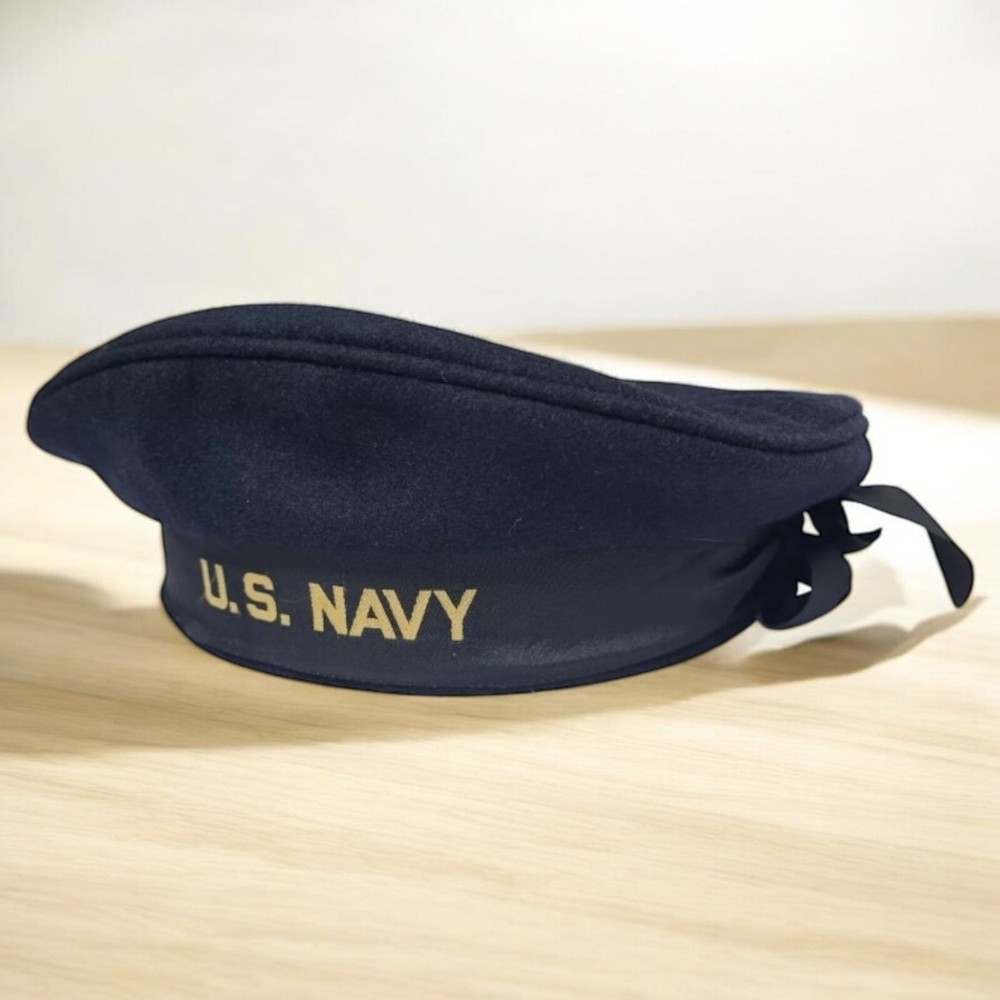 WWII US Navy Wool Beret Hat Sailor Cap ALL Sizes Available