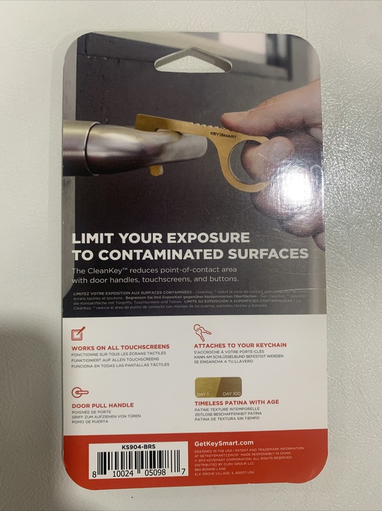 CleanKey & CleanKey Mini Copper Alloy tool For Avoiding Contaminated Surfaces