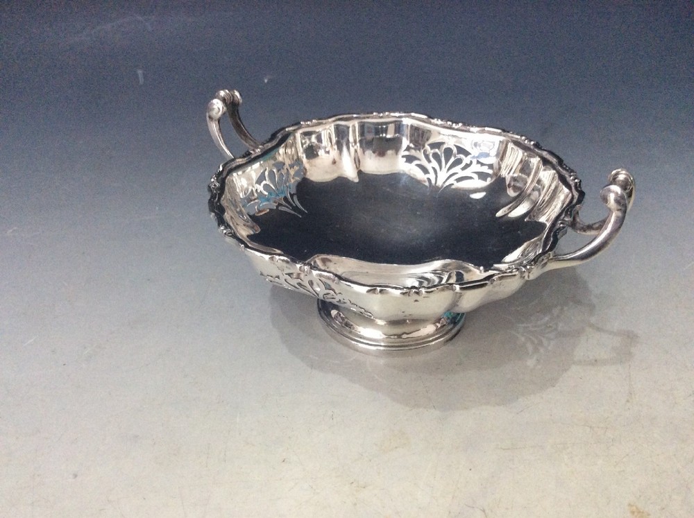 Silver Bon Bon Dish Birmingham 1957.