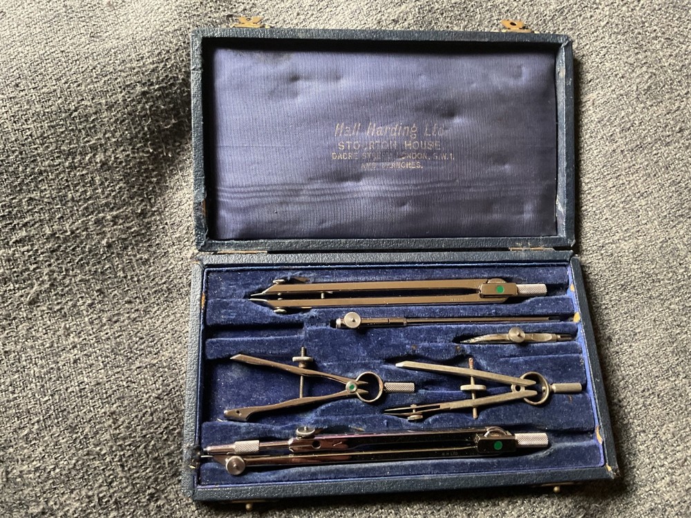 Vintage - Hall Harding Ltd - Technical Drawing Set