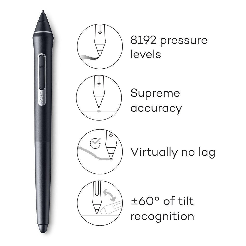 Wacom Intuos Pro Medium Digital Graphic Drawing Tablet, Certified Refurbished