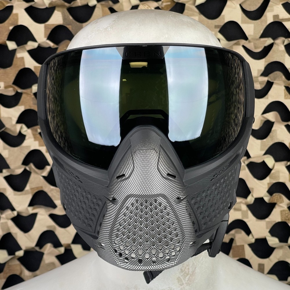 NEW Carbon CRBN Zero GRX Paintball Mask (Less Coverage) - Halftone Silver