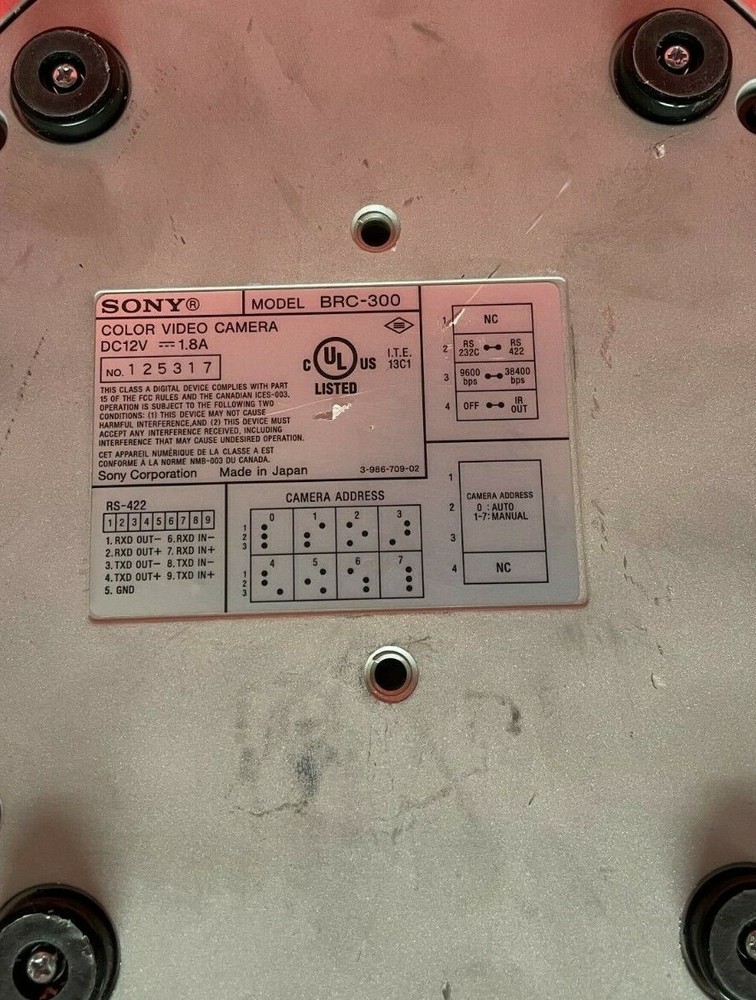 SONY BRC-300 3ccd CAMERA