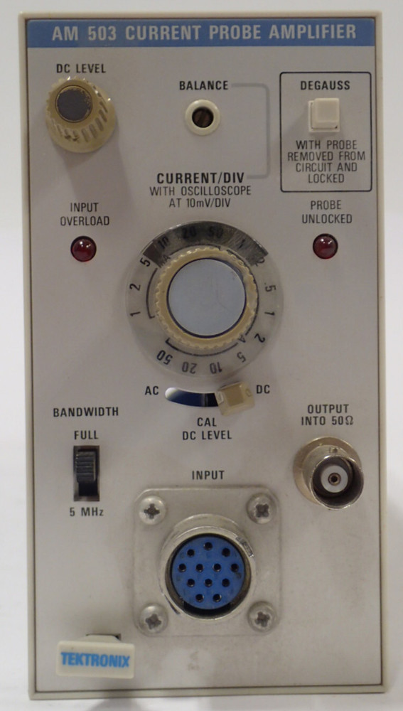 TEKTRONIX AM 503 CURRENT PROBE AMPLIFIER TESTED