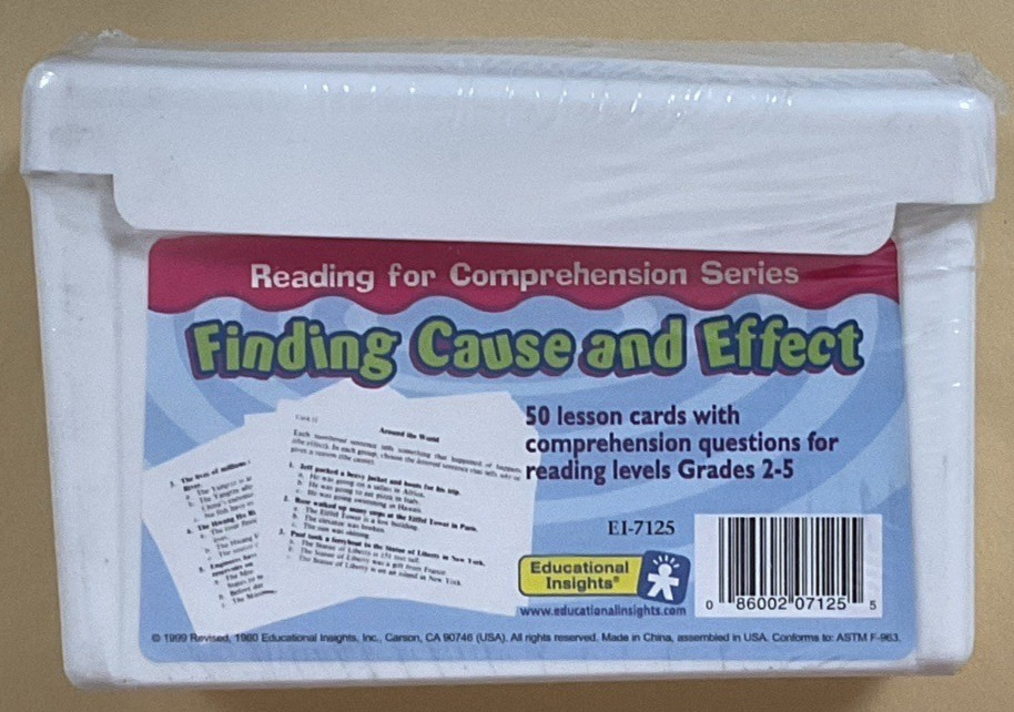 Educational Insights Reading For Comprehension - Finding Cause & Effect