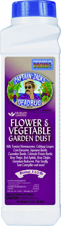 Deadbug Brew 257 Flower/Vegetable Garden Dust, Solid, 1.5 lb Tan/White