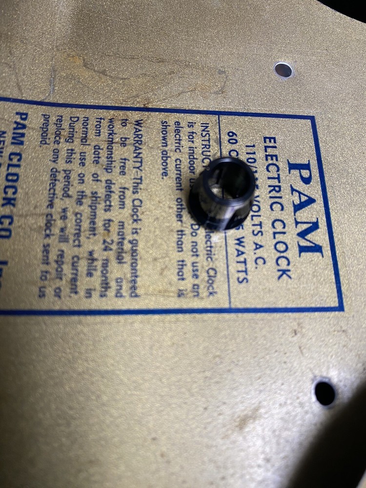 Vintage Pam Clock Cord Grommet