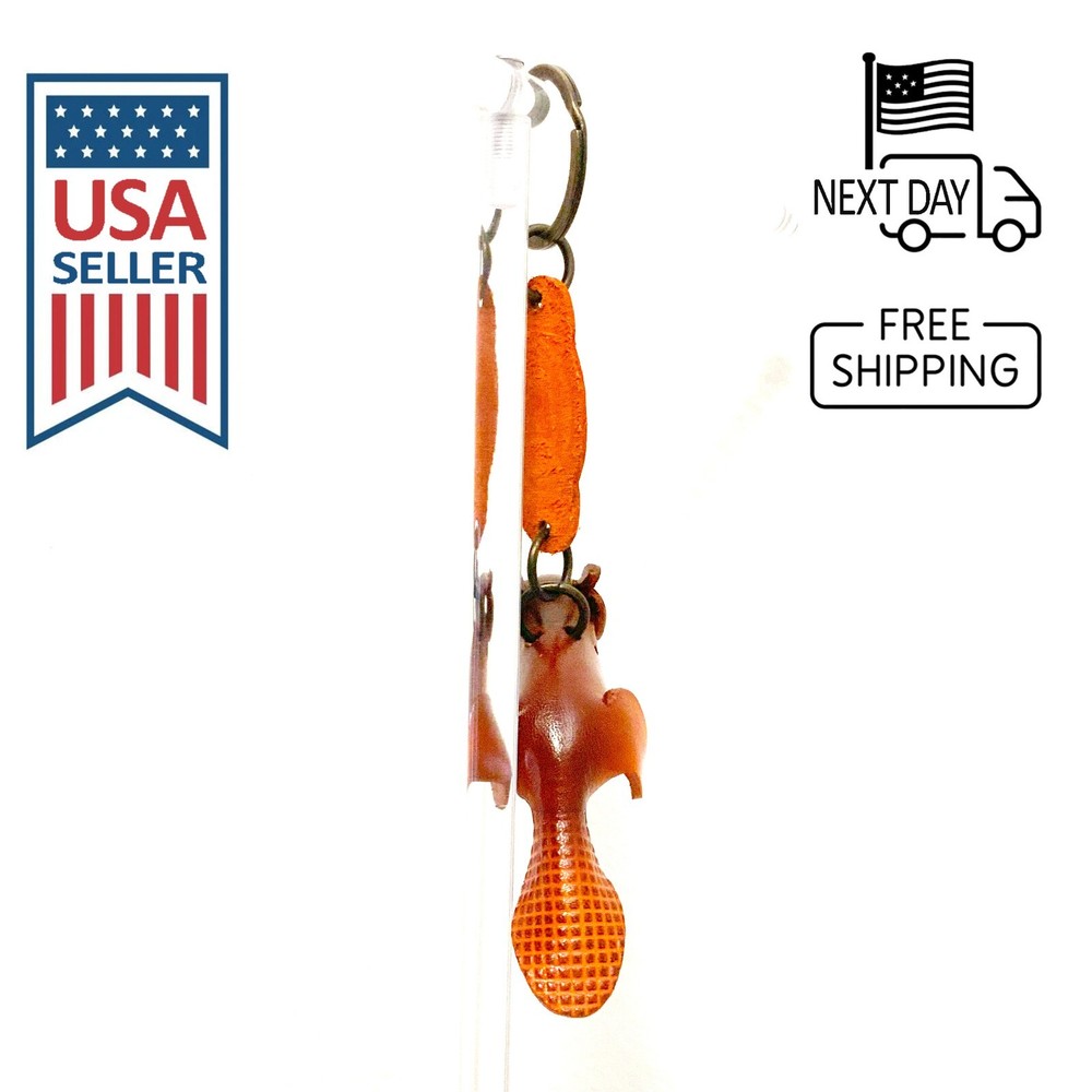 Beaver Handmade Leather Keyring