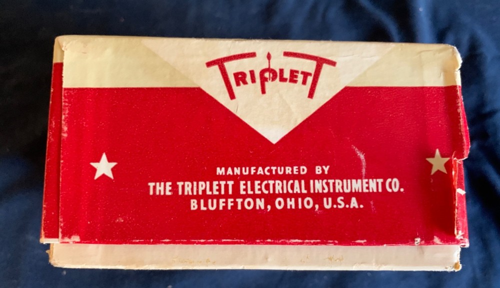 Triplett voltmeter 0 to 3 volts DC panel meter