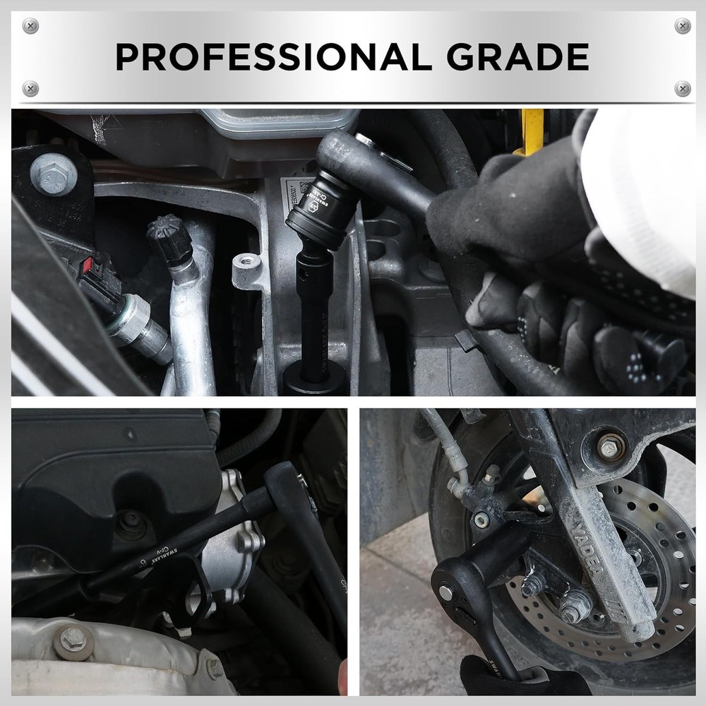 Professional SAE & Metric Socket Set with Ratchet