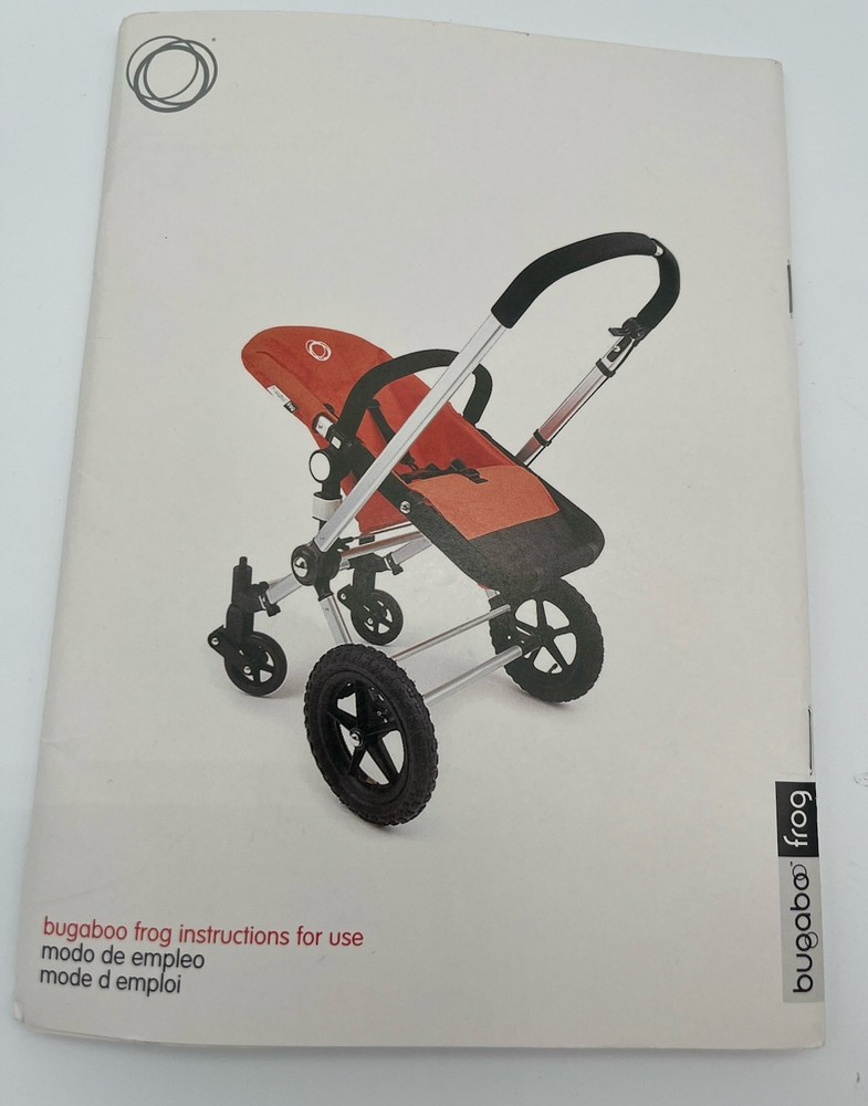 Bugaboo Frog Stroller Owner User Instruction Manual Discontinued