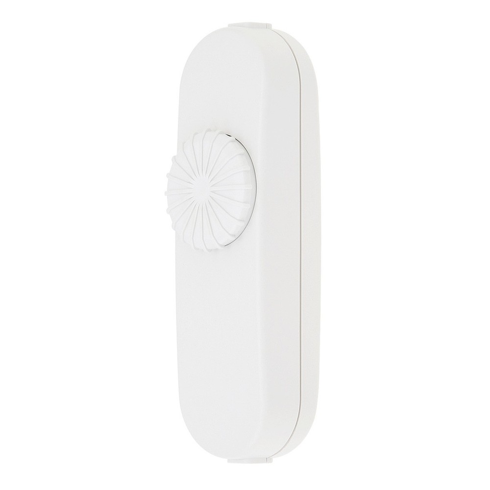 Inline Lamp Switch, Full Range Rotary Dimmer, Cord Switch Replacement 110V White
