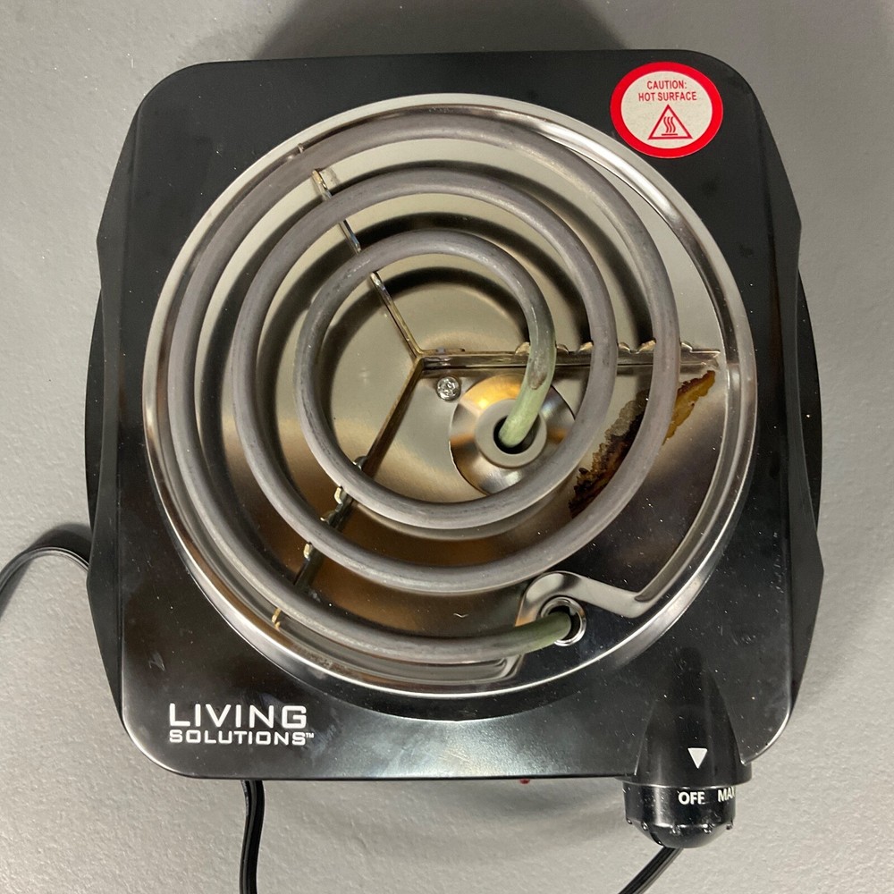Living Solutions Single Burner Compact & Portable Variable Temperature Control