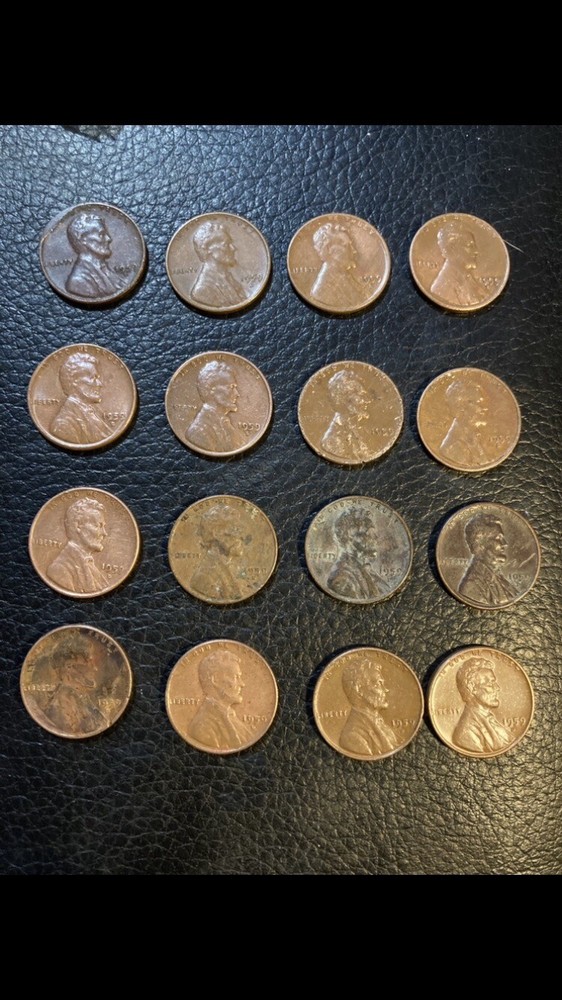 1959 Lot Lincoln Pennys