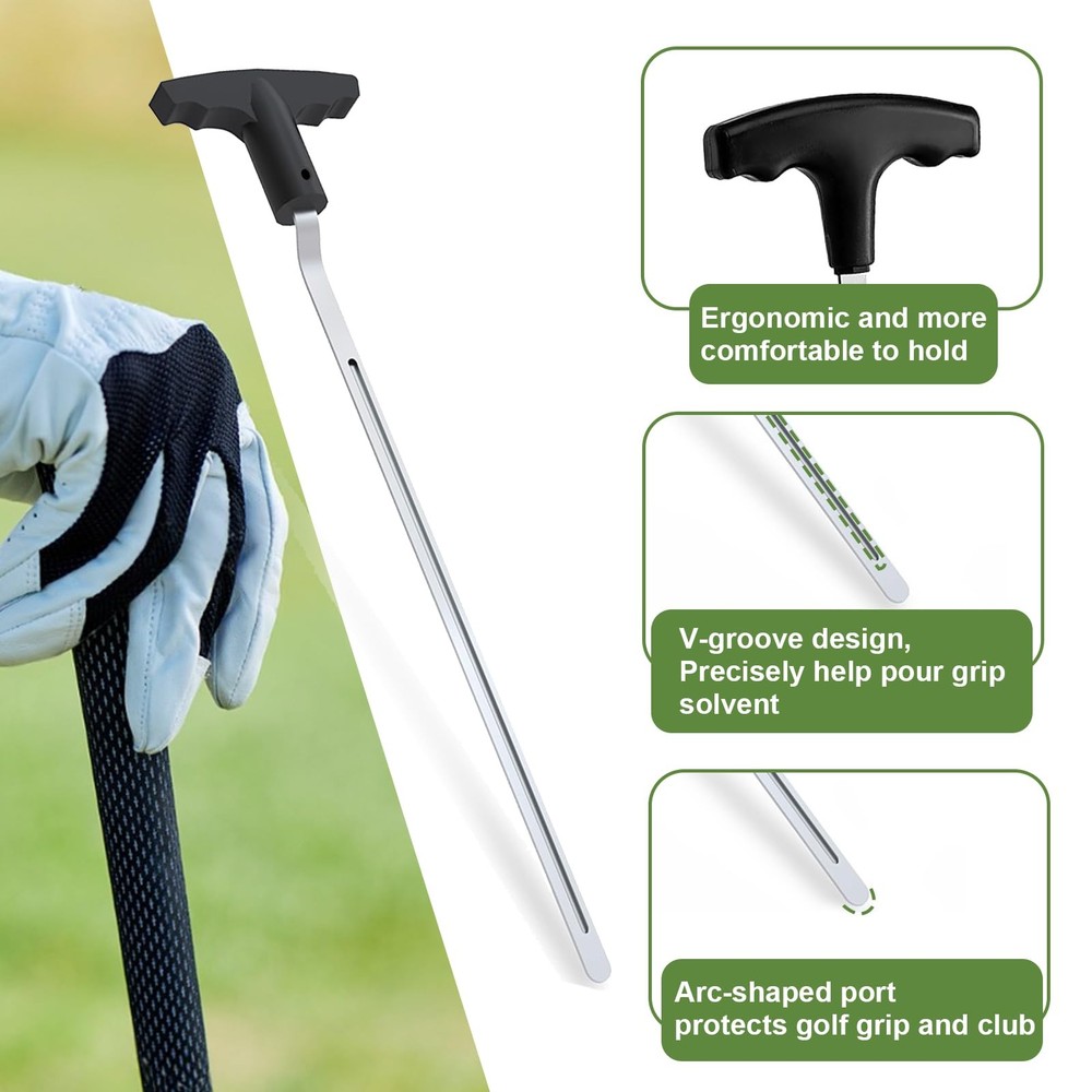 Golf Grip Removal Tool and Tape Tool, Silver